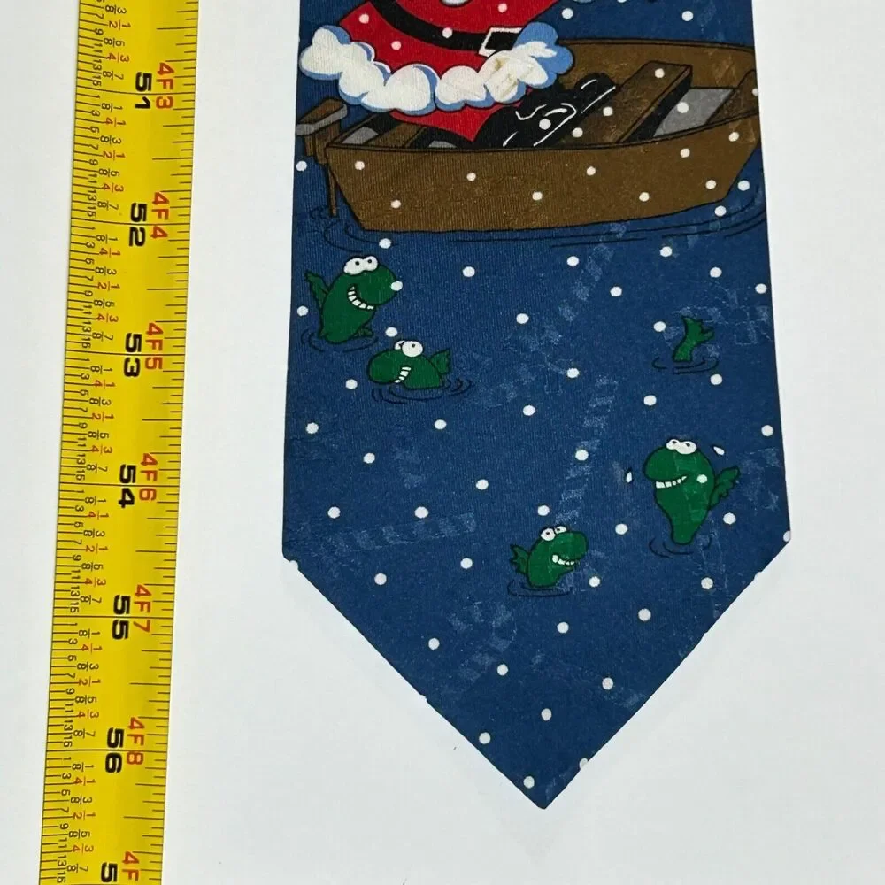 Hallmark Yule Tie Greetings Neck Tie Holiday Christmas Santa Candy Cane Lot of 2